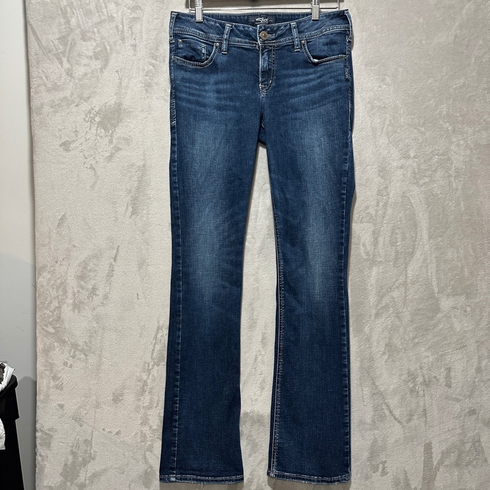 Silver Jeans Co Elyse Slim Boot Dark Wash Denim Jeans W29 L03605SSG327